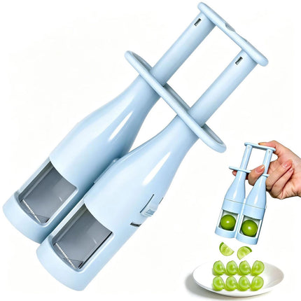 Double Grape Cherry Slicer Cutter Tool Auxiliary Kitchen Food Vegetable Fruit