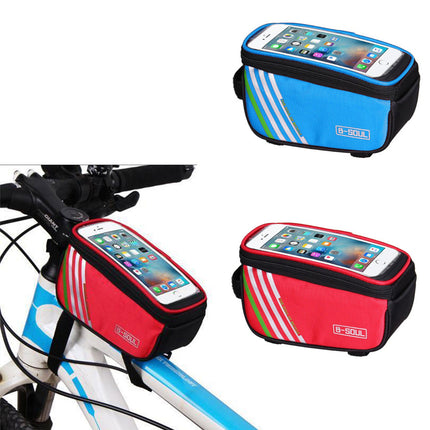Bicycle Front Frame Tube Bag Bike Phone Holder - Image 1