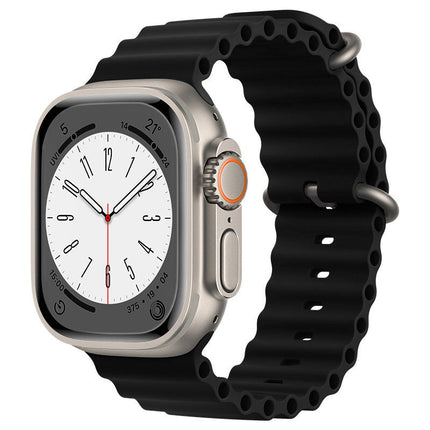 Apple Watch Ocean Band IWatch Ultra Series 8 7 6 5 SE 38 40 44 41 42 45 49mm Black