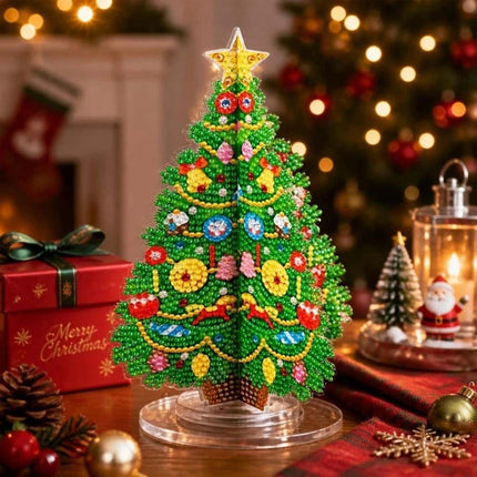 Christmas Tree Handmade Rhinestone Painting Kit 3D Diamond Painting Kit Home Decor
