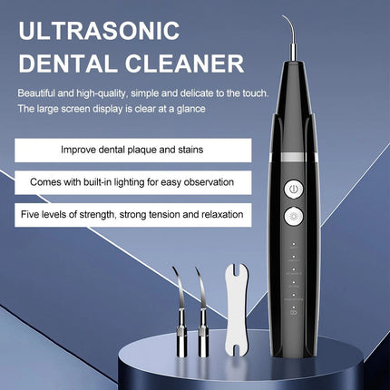 Ultrasonic Tooth Cleaner Plaque Remover Teeth Stain Tartar Calculus Remove