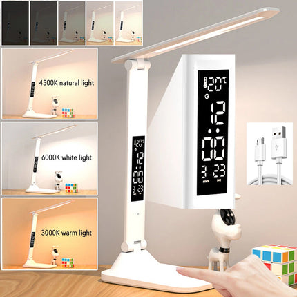 Touch LED Desk Lamp Bedside Study Reading Table Light USB Ports Dimmable