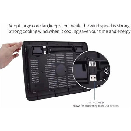 Adjustable Height Laptop Cooling Pad Metal Mesh Heat Dissipation Stand