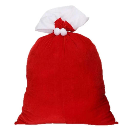 100x70cm Huge Santa Claus Gift Bag Red Candy Bag Plush Storage Pouch Holiday Gifts