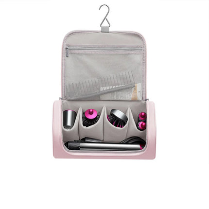 Portable Travel Case Compatible with Dyson Airwrap Complete Styler Attachments     (Pink)