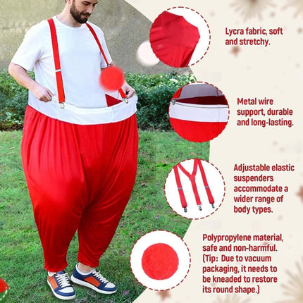 Santa Pants Snowball Fight Red and White Christmas Fake Snowball Activity Christ