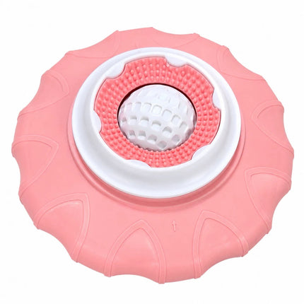 Liquid Food Slow Feeder Licking Dispenser, Rolling Ball-in Lick Bowl Anti-Slip