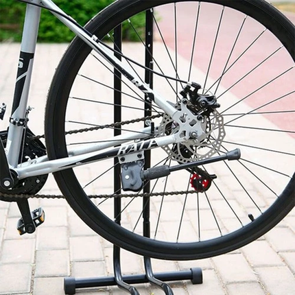 Bike Parking Stand Rack Floor Display L Frame Bicycle Holder Maintenance Storage