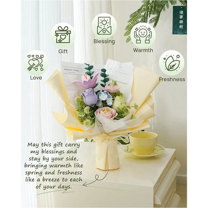 Spring Time Bouquet 3D Puzzle Flowers DIY 3D Building Model Kit Home Decor