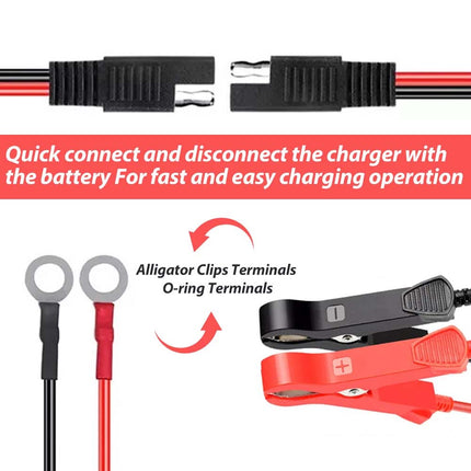 6V 12V Portable Car Battery Charger Trickle Pulse Repair Boat Caravan Motorcycle
