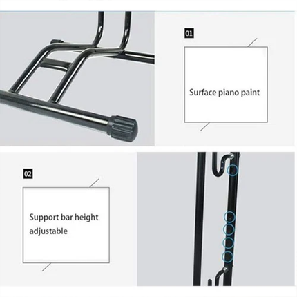 Bike Parking Stand Rack Floor Display L Frame Bicycle Holder Maintenance Storage