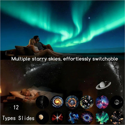 Galaxy projector, 2-in-1 Starry Sky Projector and Night Light, High-resolution