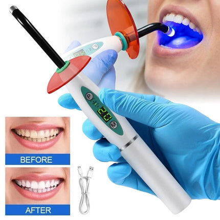 Rechargeable UV Dental Wireless Cordless LED Curing Light Lamp Machine 2200mAh