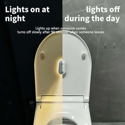 Motion Sensor Activated Toilet UV Sanitizer Toilet Night Light Bathroom