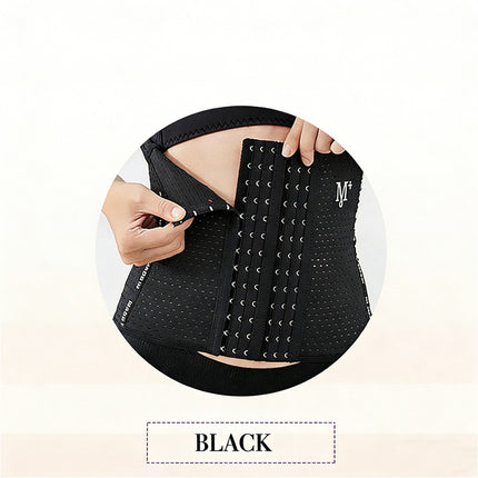 Women's Waist Trainer Cincher Tummy Girdle Belt Body Shaper Slimming Corset Wrap Black
