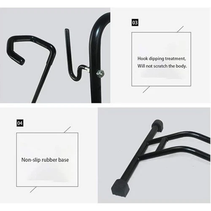 Bike Parking Stand Rack Floor Display L Frame Bicycle Holder Maintenance Storage