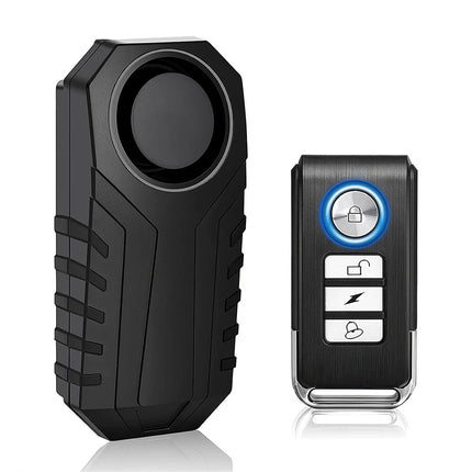 Vibration Sensing Alarm Kit for Bicycle Motorcycle with Remote Controller 113dB Sound