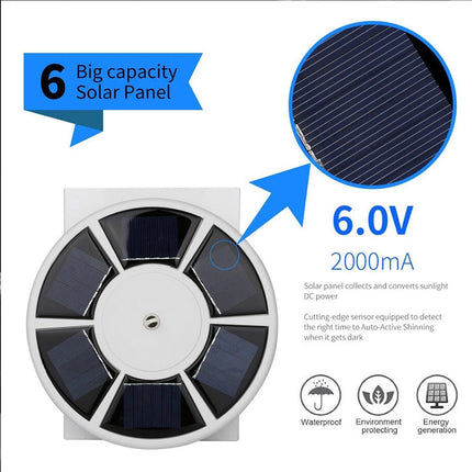 26 LED Solar Flagpole Lamp Camping Tent Garden Light Super Bright Water-resistan