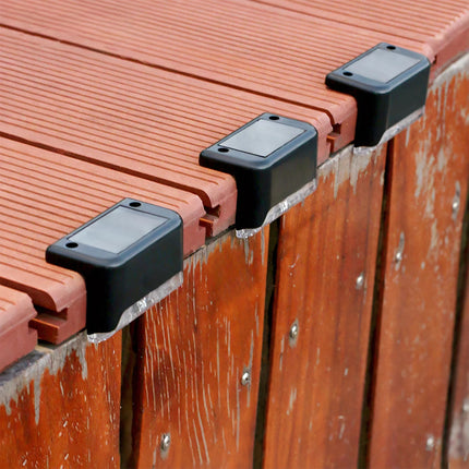 8PCS Outdoor Solar LED Deck Lights | Garden Pathway Patio Step Fence Stair Lamps