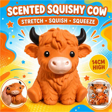 Squishy COW BULL 14cm Extra Large Fidget Toy Squishy