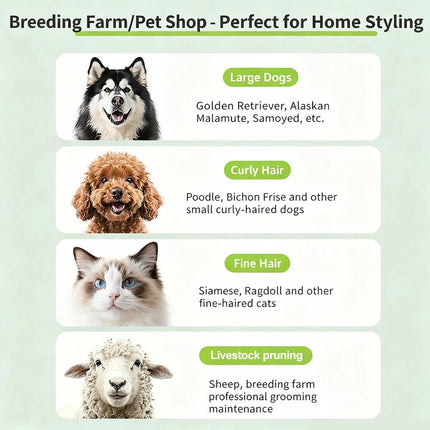 Cat Dog Pet Clippers Hair Electric Clipper Grooming Trimmer Shaver Cordless Kit