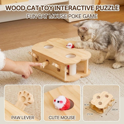 Whack A Mole Cat Toy Pet Gift Keeps Pet Entertained Fun Interactive Cat Toy