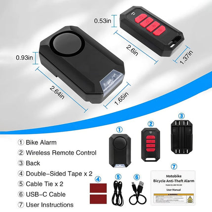 Loud 135dB Bike  for Ebikes  Bike For Bicycle Motorcycle