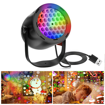 Christmas Projector Light Xmas Party Indoor Outdoor Snowflake LED Laser Lamp