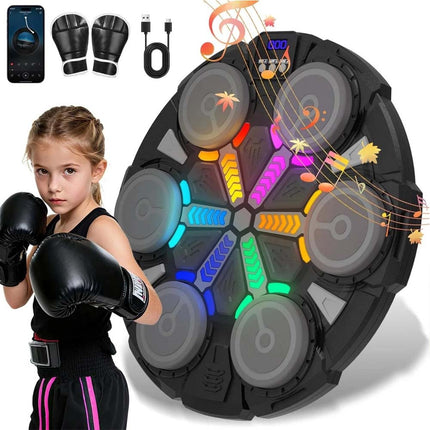 Music Punching Machine Bluetooth Wall Mounted Boxing Trainer Toy