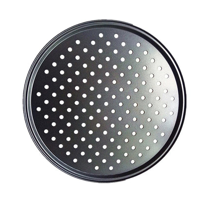 4Pcs Pizza Steel Pan for Oven Nonstick Perforated Round Pizza Baking Sheet Oven Tray 24.5+26+28+32cm