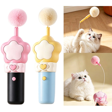 Automatic Retractable Electric Cat Toy Interactive Indoor Pet Teaser For Cat Dog