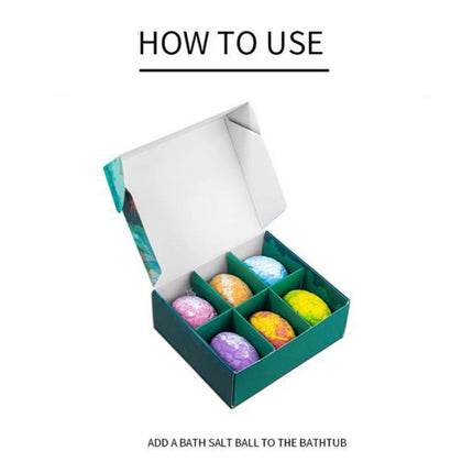 6PC/Box Dinosaur Bath Bombs for  with Surprise Inside, Natural Dino Egg Bath