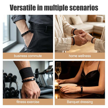 4pcs Hemys Hematite Bracelet for Men Hemios bracelet with Gift