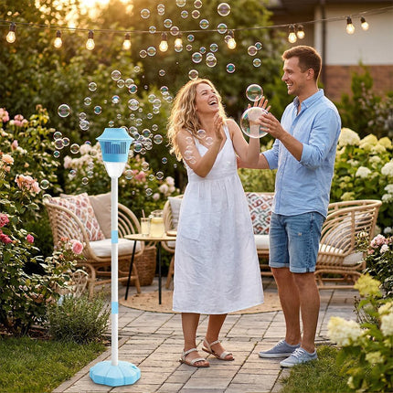 Bubble Torch Garden Lamp Automatic Bubble Maker Stand Bubble Machine Outdoor