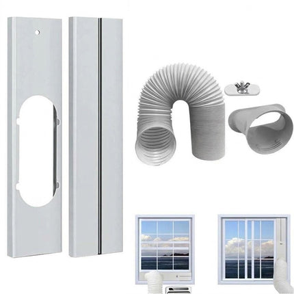 Portable Air Conditioner Spare Parts Gob+Window Slide Kit Plate +Hose 15cm 1.8M