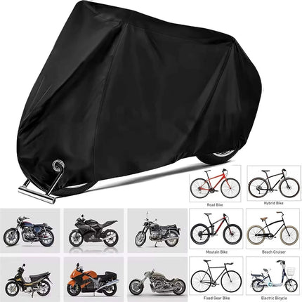 210T Polyester Bike Cover Outdoor Waterproof Dustproof Bicycle Protective Cover with UV Protection