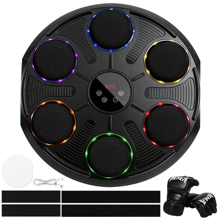 Upgraded Music Boxing Punching Machine Home Smart Training 12 Modes Count Gloves