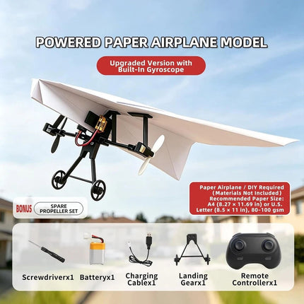 RC Paper Aircraft Kit Electronic DIY Paper Aircraft Fly For  Adults Gift AU