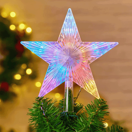 24CM 31 LED Multi-Effect Christmas Tree Top Star