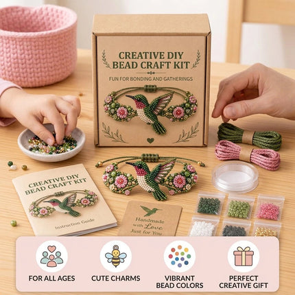 Animal Beaded Jewelry Craft Supplies DIY Bracelet Kit Gift Giving Bird