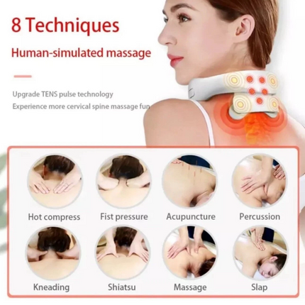 4D Head Cervical Spine Massage Body Pain Relief Electric Neck Shoulder Massager