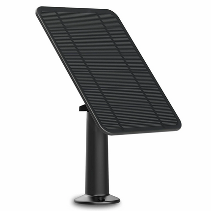 4W Solar Panel For Wireless Camera for Eufy Eufycam Cam With 3m USB Charge Cable Blcack