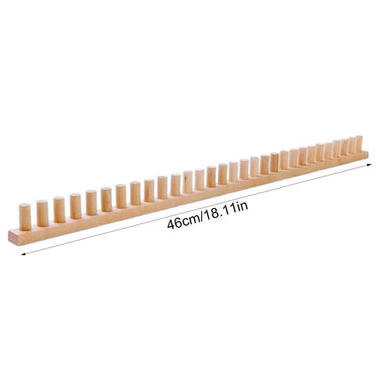Wooden Knitting Loom Kit Thick Blanket Loom Weaving Loom Adjustable Size