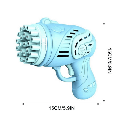 Outdoor Electric Bubble Machine 23 Holes Automatic Gatling Bubble Toy