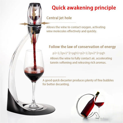 Wine Aerator Deluxe Essential Red Wine Magic Decanter Tower Stand Set Gift