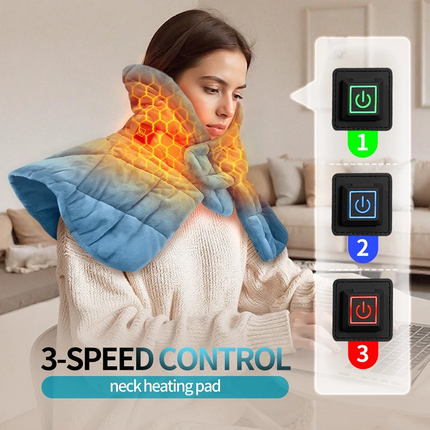 Cordless Weighted Heating Pad Electric Neck Shoulder Back Heating Warmer Wrap