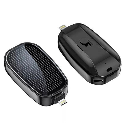 Portable Mini Solar Power Bank TYPE-C Charger for iphone Mobile Phone 1200mAh