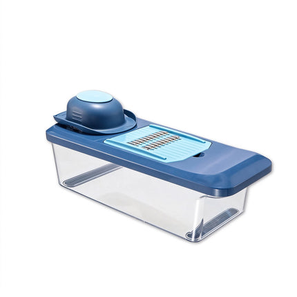 6-IN-1 Multi-function Vegetable & Fruit Dicer Chopper Slicer with Container & Hand Guard