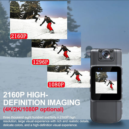 WiFi 4K Camera Camcorder 1080P Body camera Police Cam With Audio Video DVR IR Night Cam