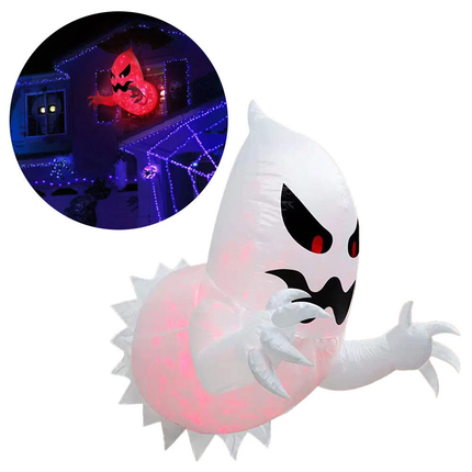 LED Light Halloween Inflatables Blow Up Ghost with Indoor/Outdoor Yard Decor
